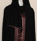 Abaya - Dubai Black Burqa Abaya w/ Sheela Arabian Abaya #1928